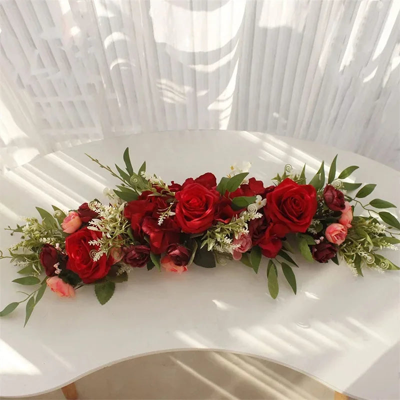 65cm Wedding Arch Flowers White Rose Decorative Floral Swag for Lintel Artificia Centerpieces for Door Window Home Decoration - Buy online at  Vibe In Cart.