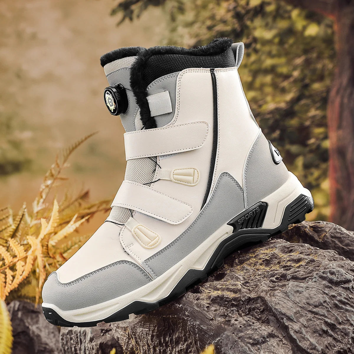 2025 high-top snow boots for men, new winter collection, outdoor leisure, slip-resistant and wear-resistant. - Buy online at  Vibe In Cart.