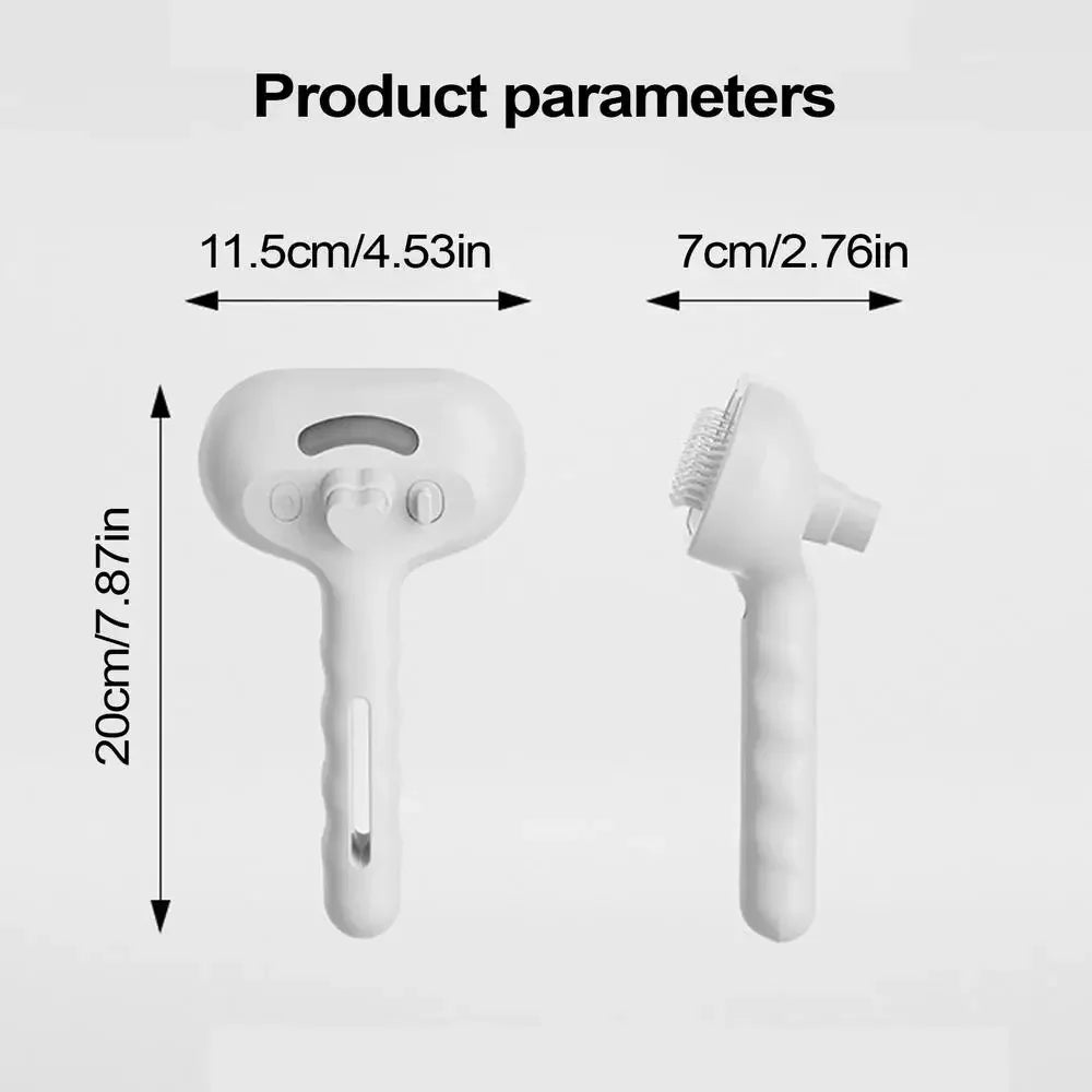 Plastic Pet Spray Grooming Comb with Water Mist for Dogs and Cats