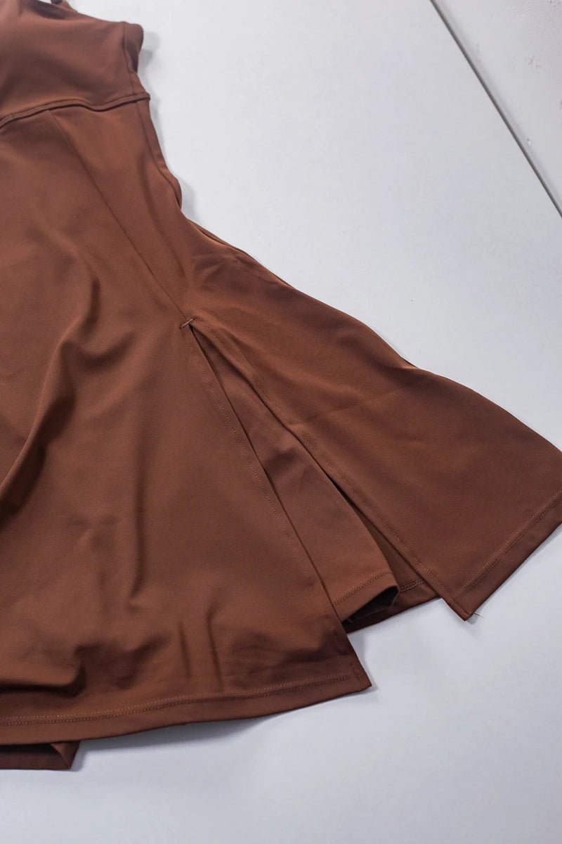 QINACTIVE Women's sports beautiful back dress Removable chest cushion cushion breathable outdoor yoga tennis skirt - Buy online at  Vibe In Cart.