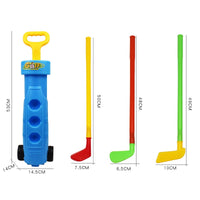 Children's Plastic Toy Golf Set for Indoor and Outdoor Play