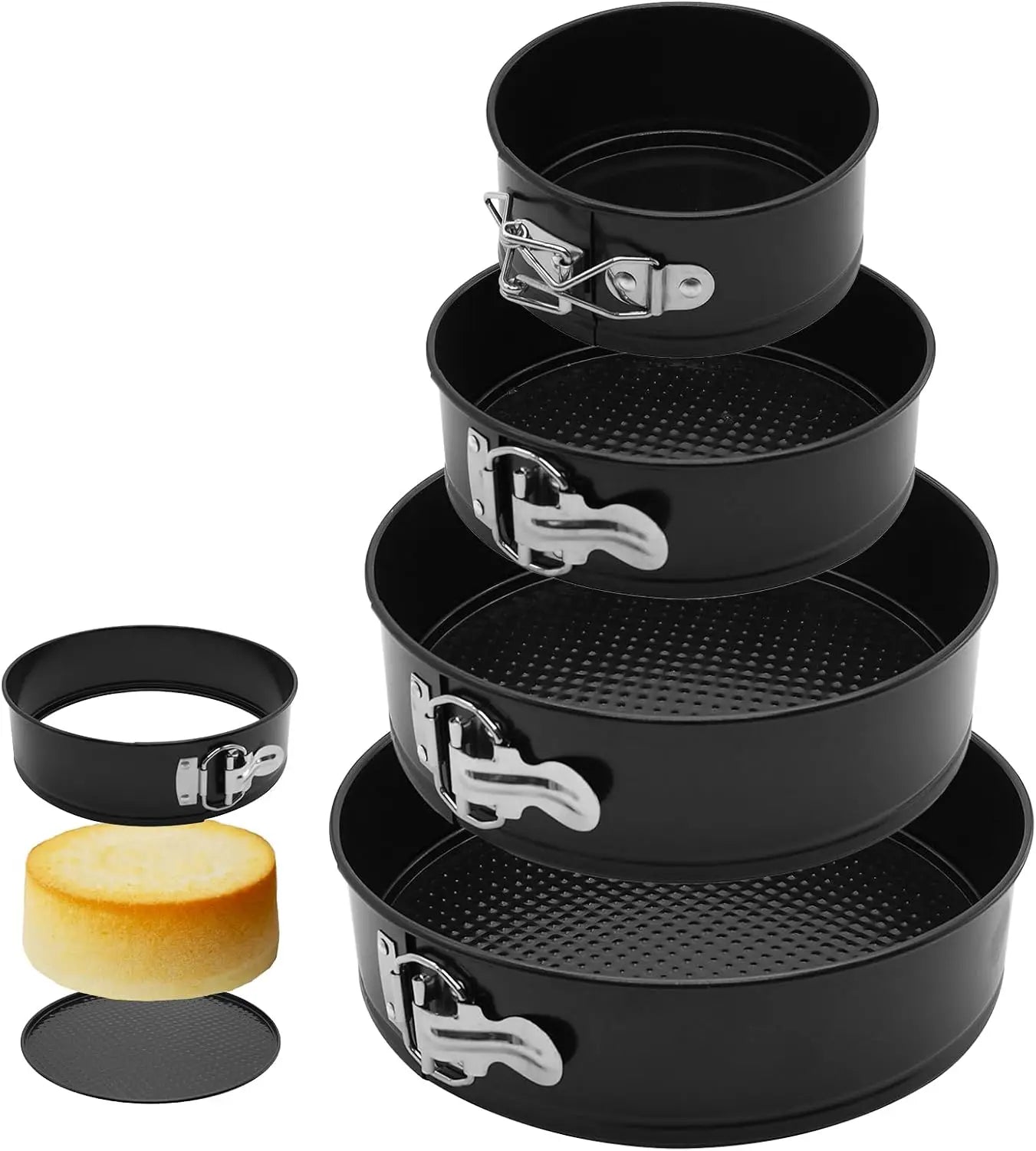 Round Cake Mould Removable Bottom Leakproof Round Cake Pan Bakeware Non-Stick Metal Bake Mould Kitchen Accessories Baking Tools - Buy online at  Vibe In Cart.