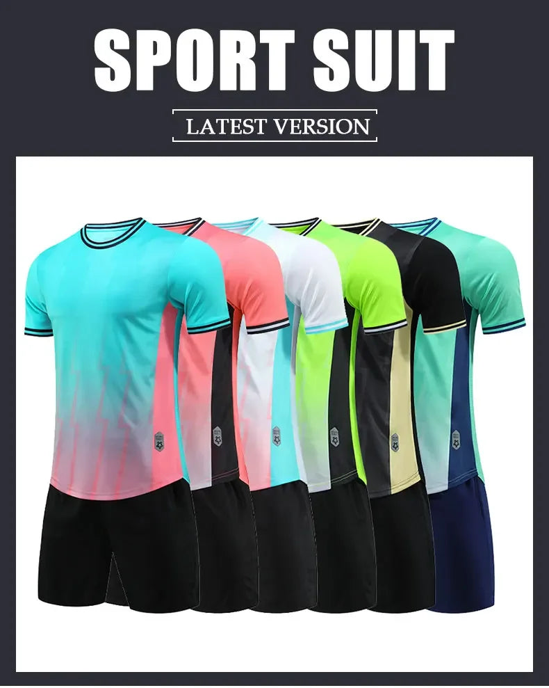 Adult Personalize Football Jerseys Soccer Uniform MAN Women Team Training Quick-Drying Sportswear Futsal Tracksuit Outfit - Buy online at  Vibe In Cart.