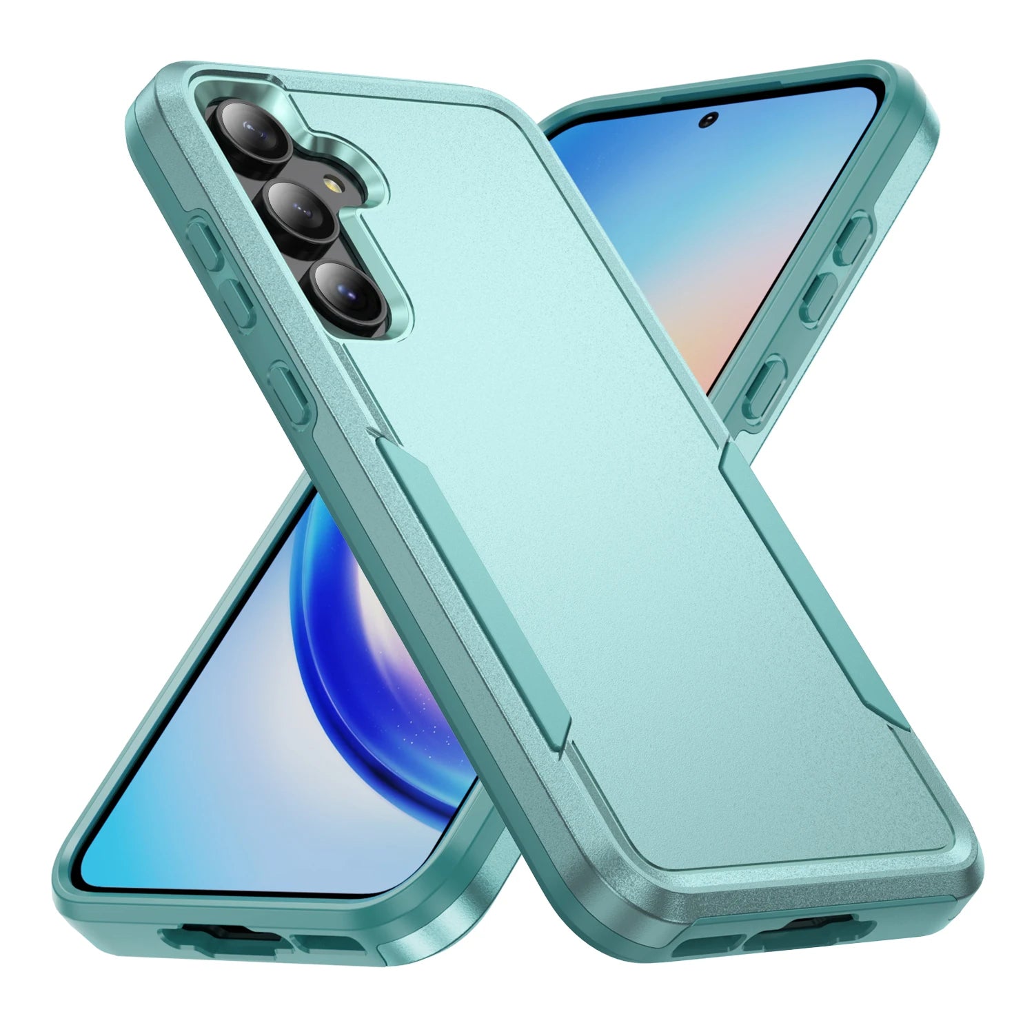 Heavy Duty Dual Layer Plastic Phone Case with Anti-Scratch Protection