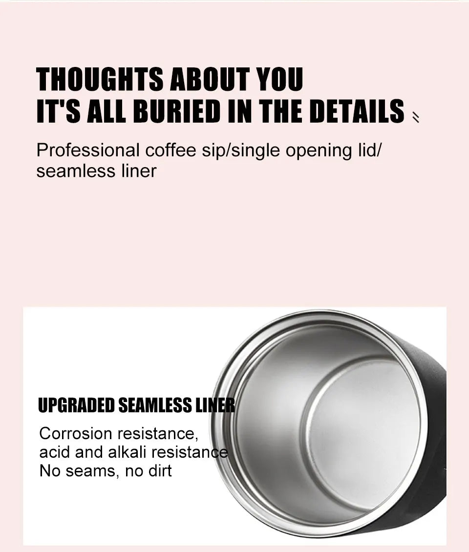 Thermos Bottle Cup Thermal Coffee Mug Mini Tumbler Cup Stainless Steel Thermo Coffee Travel Mug Insulated Vacuum Flask Drinkware - Buy online at  Vibe In Cart.