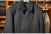Mauroicardi Autumn Winter Long Warm Green Polo Coat Men Double Breasted Cool Luxury Elegant England Style Wool Blends Overcoat - Buy online at  Vibe In Cart.