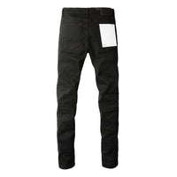 Men's High Purple USA Stretch Skinny Jeans Pants Color Distressed Black Streetwear Button Fly Ripped Jeans - Buy online at  Vibe In Cart.