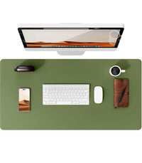 Large Non-Slip PU Leather Office Desk Mat for Mouse and Laptop Pad