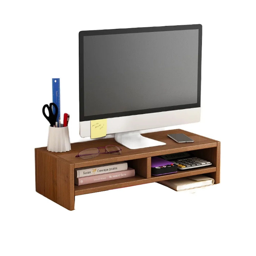 Wooden Laptop Stand with Stable Base and Eyesight Protection