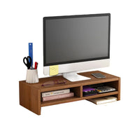 Wooden Laptop Stand with Stable Base and Eyesight Protection