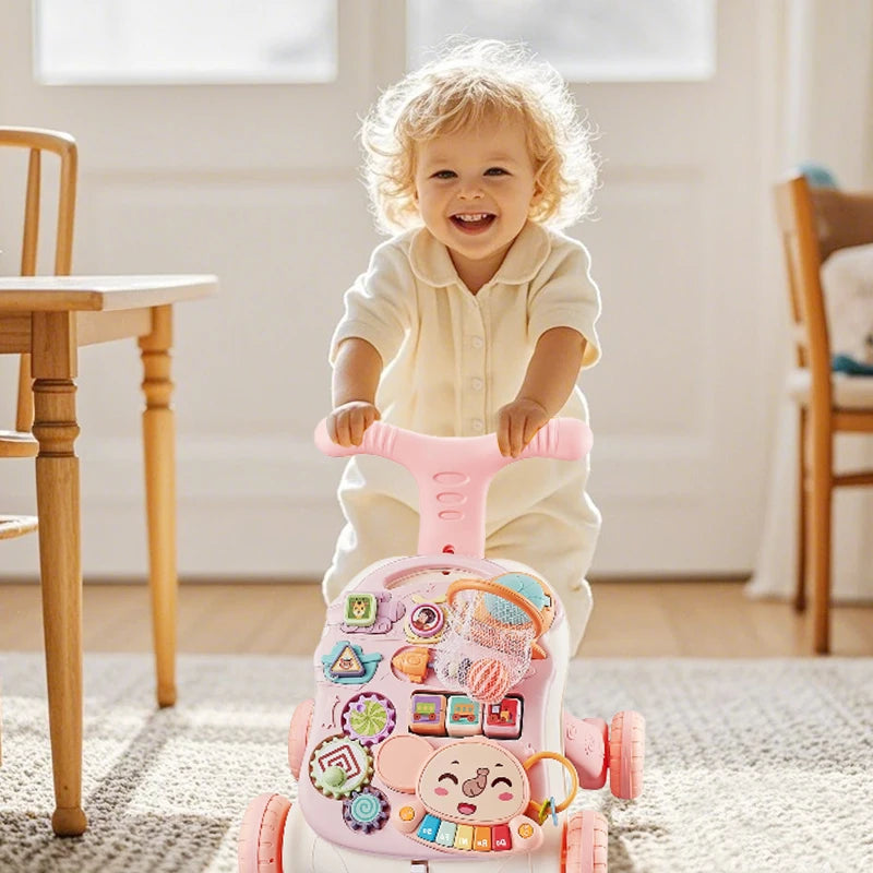 3-in-1 Baby Walker and Activity Center, Suitable for Girls, Early Learning Push Toy with Musical Panel, for Infants - Buy online at  Vibe In Cart.