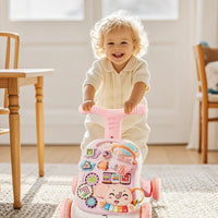 3-in-1 Baby Walker and Activity Center, Suitable for Girls, Early Learning Push Toy with Musical Panel, for Infants - Buy online at  Vibe In Cart.