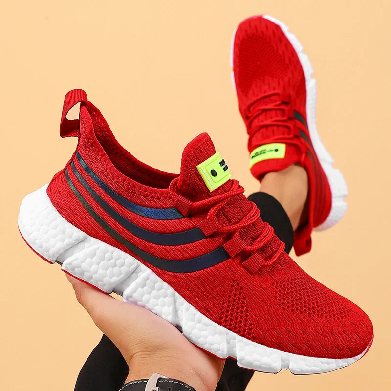 Comfortable Men's Running Shoes Summer Mesh Breathable Lightweight Outdoor Tennis Shoes Fashionable Versatile Balanced Sneakers - Buy online at  Vibe In Cart.