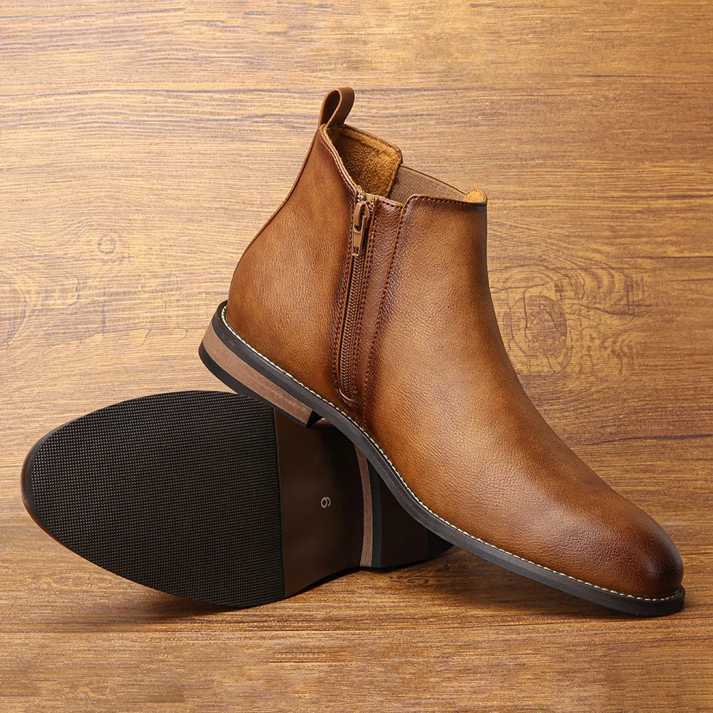 Size 7~13 Men Chelsea Boots  Ankle Boots soft leather Men Boots - Buy online at  Vibe In Cart.