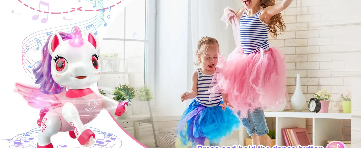 Unicorn Toys for Girls, Remote Control Robot Toys, Dancing Pets, Robot Toys for Kids, Toddler Perfect Birthday Christmas Gifts