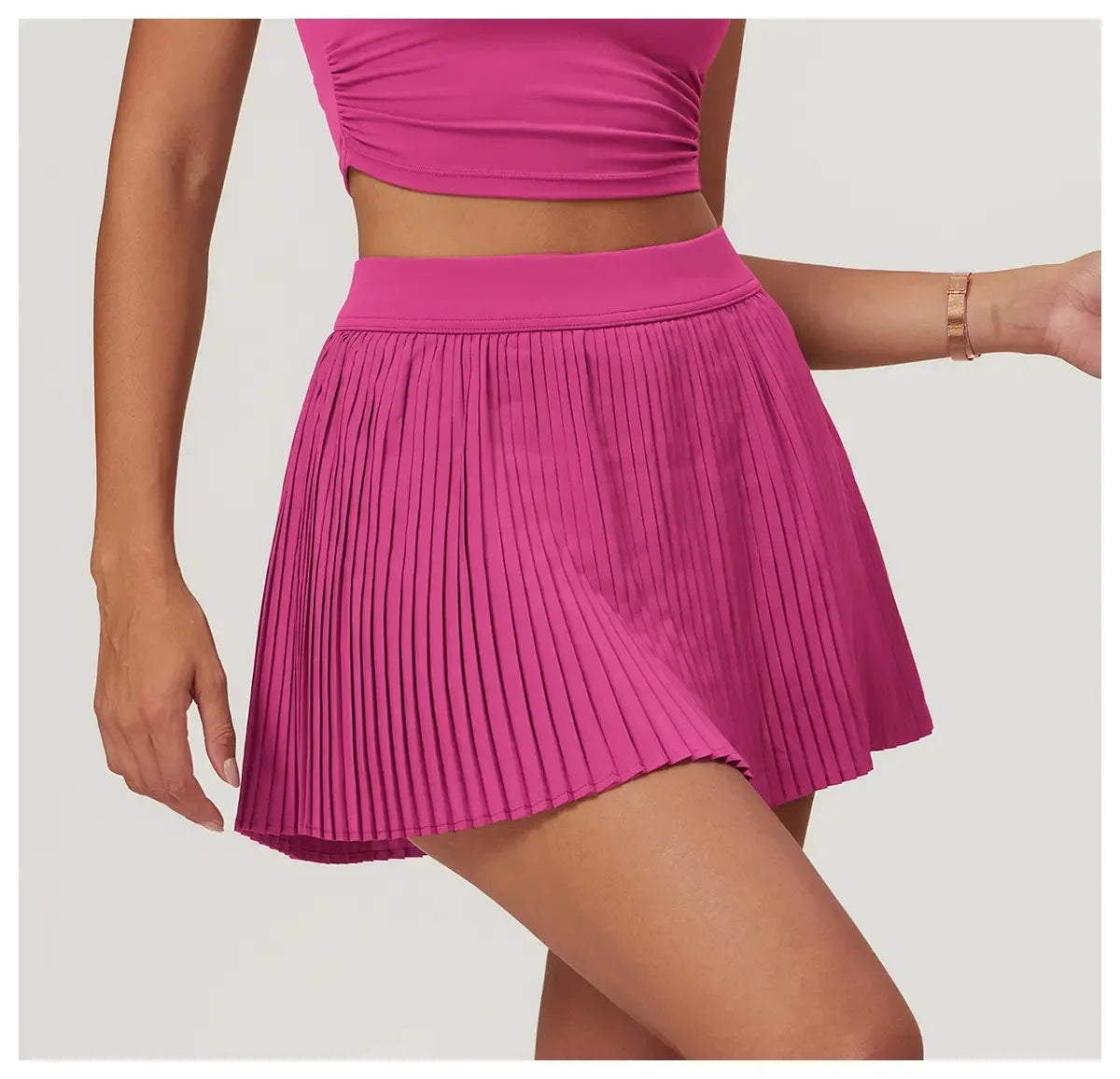Women's fashion 2-in-1 golf tennis skirt pleated fitness suit with inner pocket, women's sexy style - Buy online at  Vibe In Cart.