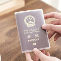 Passport Protective Cover Transparent Frosted PVC Waterproof 1-4 Pack
