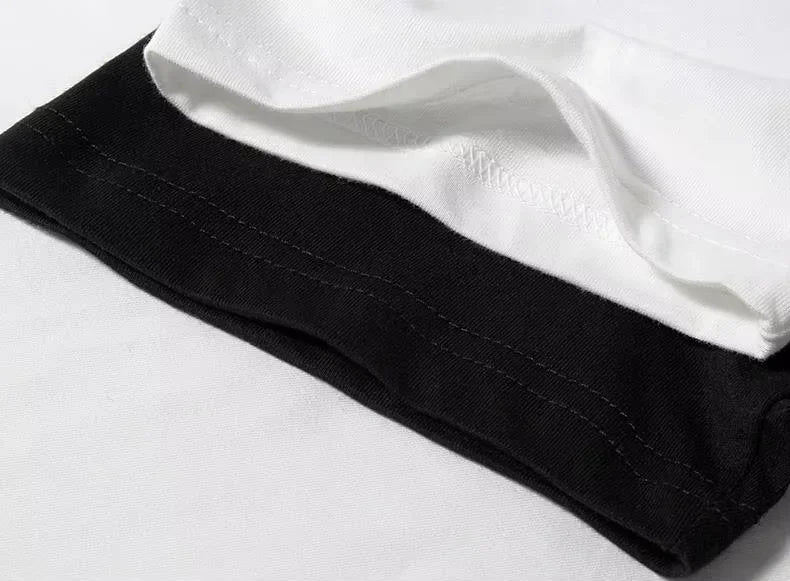 man clothes Rhude Logo Inspired Black T-Shirt Casual Digital Print Pure Heavy Cotton Unisex Breathable harajuku COTTON vintage - Buy online at  Vibe In Cart.