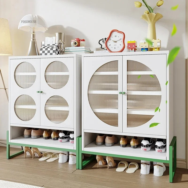 Minimalist Steel Shoe Organizer Home Shoes Storage Entryway Storage Locker Light Luxury Creative Shoe Cabinets for Living Room - Buy online at  Vibe In Cart.