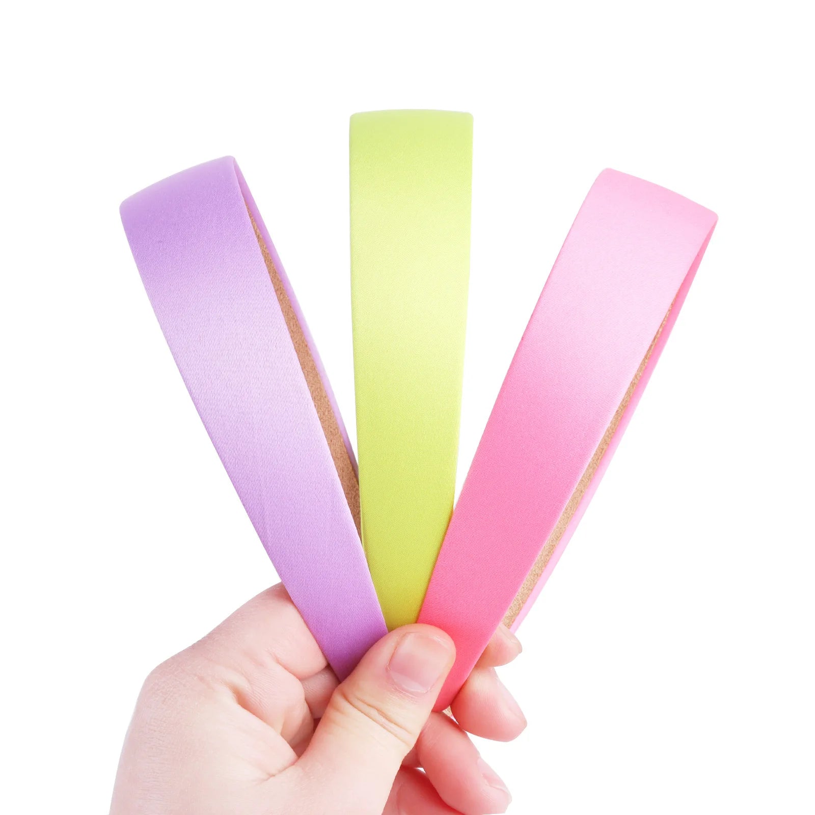 1/2pcs Plain 3CM Wide Satin Headband Girls Fabric Covered Resin Hairbands Plastic Hair Hoop Kids Elastic Bands Hair Accessories - Buy online at  Vibe In Cart.