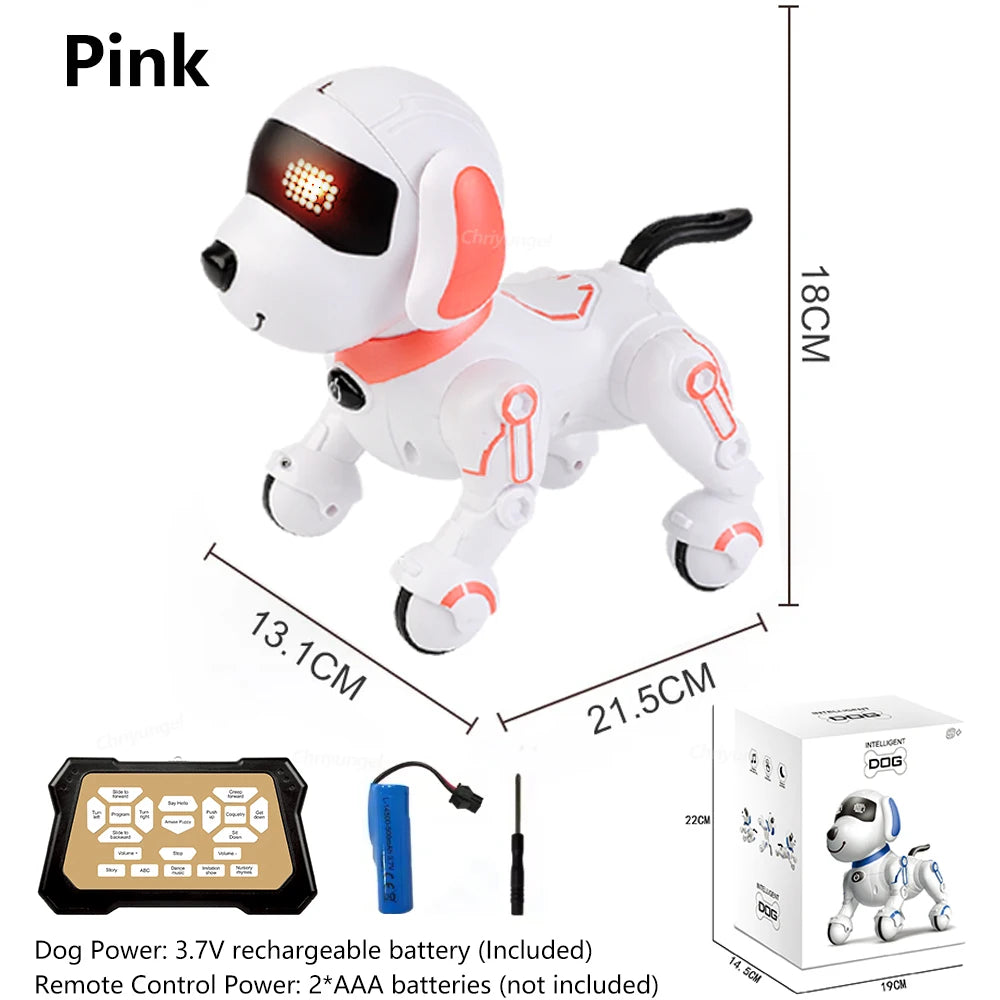 Interactive Remote Control Robot Dog with Programmable Stunts and Touch Features