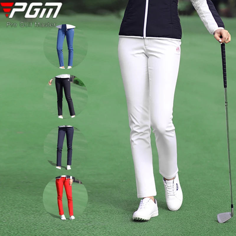 PGM Women Winter Golf Pants Lady Waterproof Warm Pant Fleece Snow Prevention Trousers Girls Elastic Straight Sweatpant XS-XXXL - Buy online at  Vibe In Cart.