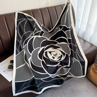 Women's Square Twill Scarf, 90x90 cm, for All Seasons