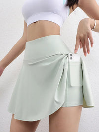 Wrinkled Yoga Skirt Women's Summer High Waist Pocket Skirt Sports Skirt Solid Color Running Training Quick drying Tennis Skirt - Buy online at  Vibe In Cart.