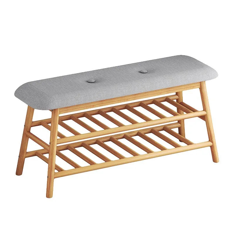 Shoe changing stool, simple doorstep stool for home use, soft cushioned stool, integrated shoe rack for entry, storage rack - Buy online at  Vibe In Cart.