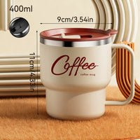 400ML Double Layer Coffee Mug 304 Stainless Steel Sealed Drinking Cup For Cold And Hot Water Insulated Milk Coffee Cup Drinkware - Buy online at  Vibe In Cart.