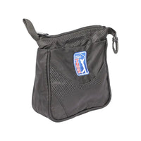 Portable Large Black Golf Ball and Tee Storage Bag