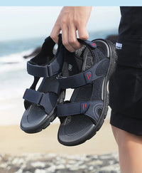 Men's Waterproof Sports Sandals for Hiking and Beach Open Toe Adjustable