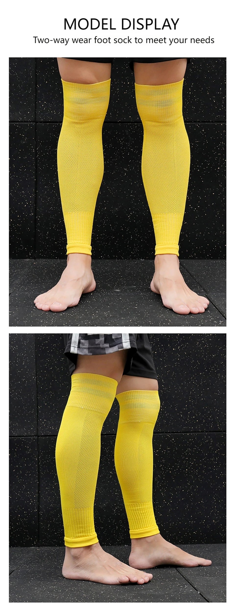 1Pair Knee Over Football Leg Guards Socks Breathable Comfort Calf Long Sock Adult Children Soccer Sports Shin Guards Leg Covers - Buy online at  Vibe In Cart.