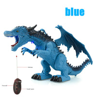 Remote Control Walking Spray Dinosaur Toy with LED and Music