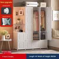 Modern Wooden Wardrobe with Shelves for Jewelry and Makeup