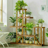 6 Tiered Wood Plant Flower Stand Shelf Planter Pots Shelves Rack Holder Display for Multiple Plants Indoor Outdoor Garden Patio - Buy online at  Vibe In Cart.