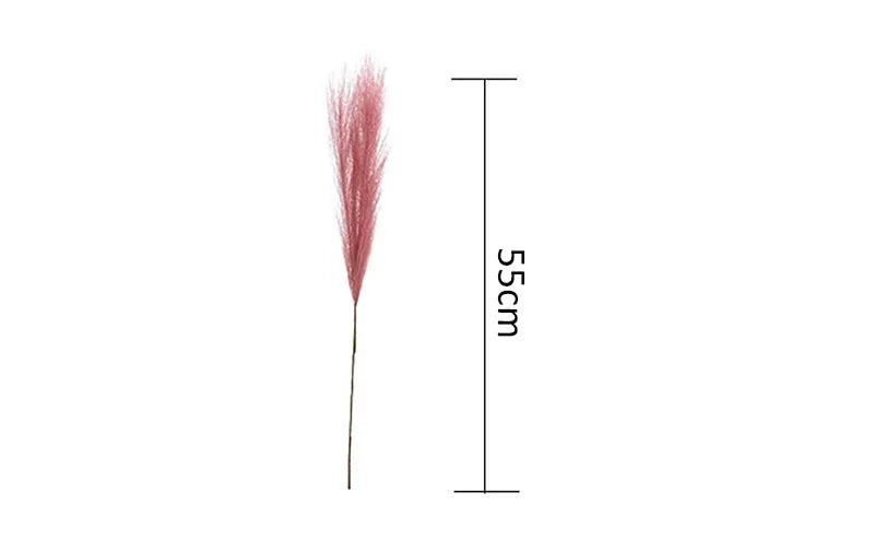 55CM 5PCS Fluffy Pampas Grass Boho Decor Flower Fake Plant Reed Simulated Wedding Party Home Decoration Artificial Flowers - Buy online at  Vibe In Cart.