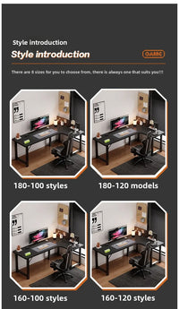 Computer desk Home corner table Study table Office writing desk E-sports - Buy online at  Vibe In Cart.