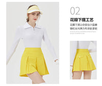 BG Golf Women's High Waist Short Skirt Slim Fit GOLF Jersey Clothing Sports Tennis Pleated Skort Ladies Golf Wear