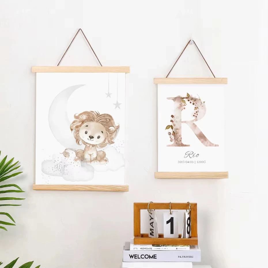 Magnetic Frames Teak Pine Wood Picture Poster Hanger Frame For Wall Art Canvas Print Painting Kids Room Home Decor 30x40 40x60CM - Buy online at  Vibe In Cart.