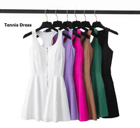 One Piece Tennis Dress Women Summer Solid Color Outdoor Running Skirt Breathable Quick Dry Jumpsuit Breathable Gym Clothes - Buy online at  Vibe In Cart.