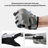 Noeby Fishing Gloves Non-slip Full Finger Outdoor Sun Protection Anti-UV Cycling Running Gloves Men Women Tackle - Buy online at  Vibe In Cart.