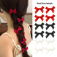 5-24Pcs Y2k Girls Bows Mini Hair Clips Metal Hairpin Headwear Barrette Handmade Ribbon Bow Bangs Clip Fashion Hair Accessories - Buy online at  Vibe In Cart.
