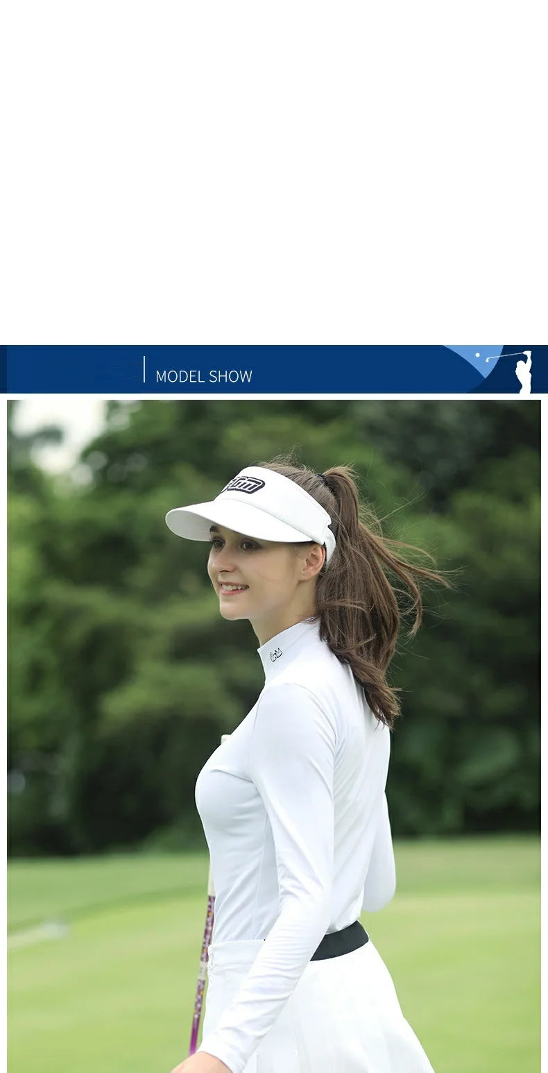 Pgm Women Pleated Skirt High Waist Golf Mini Skirts with Shorts Girl Basic Casual Skorts Lady A-line Korean Sportswear XS-XL