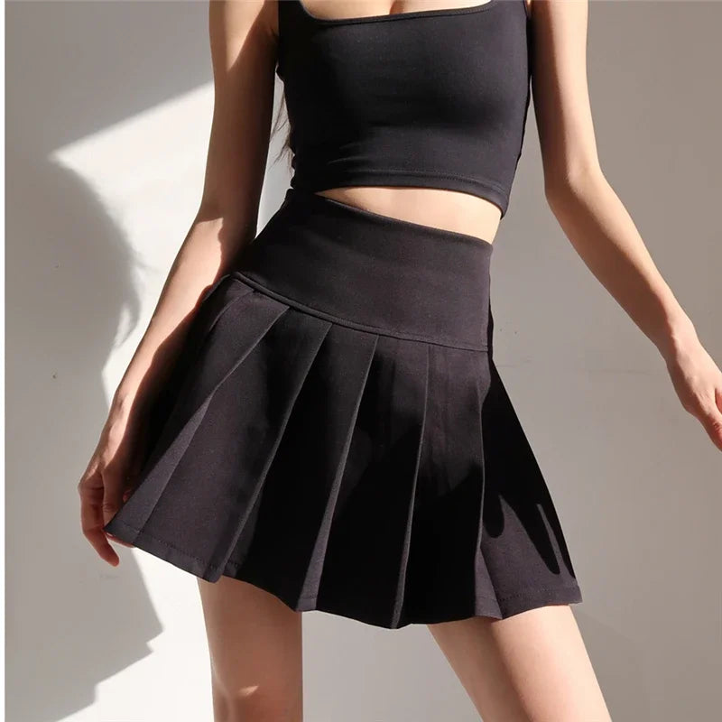 American School Y2k Style Summer Short Pleated Skirt For Women 2024 High Waist Sexy Hotsweet Mini Skirts Female - Buy online at  Vibe In Cart.