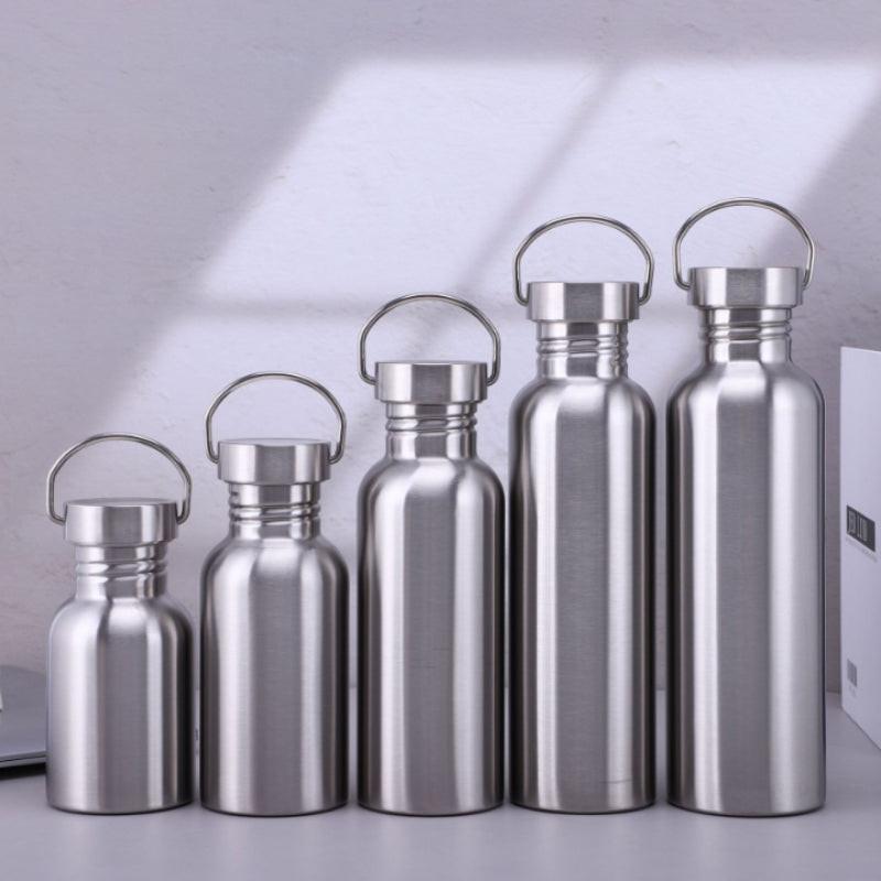 500/750/1000ml Stainless Steel Water Bottle Single Wall Large Capacity Big Mouth Vacuum Flasks with Lid Cycling Drinkware Sports - Buy online at  Vibe In Cart.