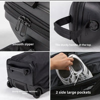 Nylon Hard Shell Golf Travel Bag With Wheels For Unisex Aircraft Use