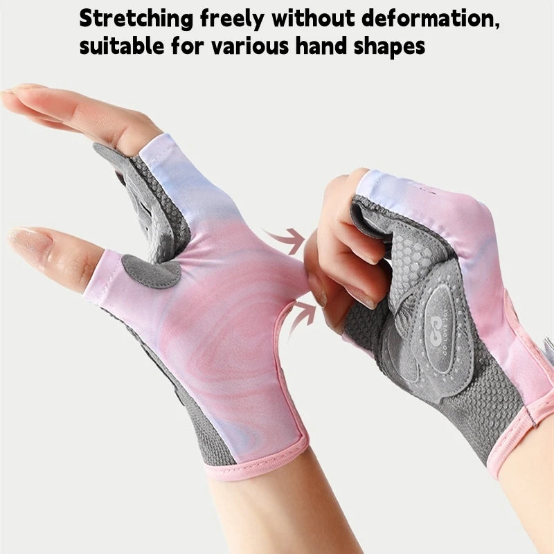 RNABAU Women Cycling Bicycle Gloves Half Finger Gym Gloves Men Mitten Breathable Anti-slip Glove Fitness Sport Training Gloves - Buy online at  Vibe In Cart.