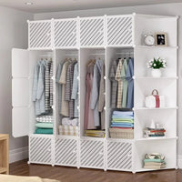 Modern Minimalist Closet Nordic Makeup Cube Jewelry Simple Portable Display Door Shelves Wardrobe Fabric Armario Hotel Furniture - Buy online at  Vibe In Cart.