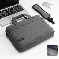 Unisex Zipper Canvas Laptop Briefcase for 13.3-17 Inch Laptops